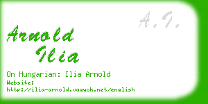 arnold ilia business card